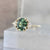 Lola Green Cushion Cut Sapphire Ring
