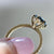 Iria Blue Round Brilliant Cut Sapphire Ring