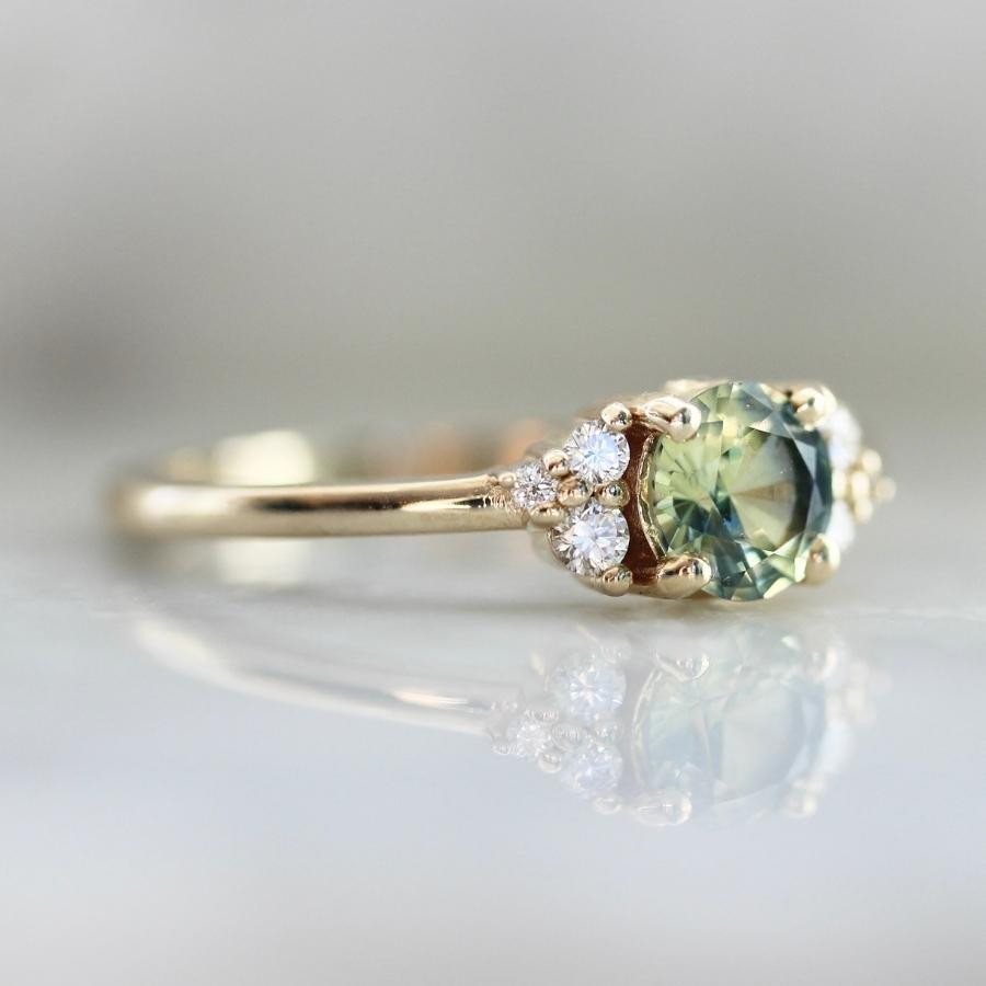 Fair Lady Round Brilliant Cut Parti Sapphire Ring