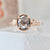 Bonne Chance Salt & Pepper Oval Rose Cut Diamond Ring