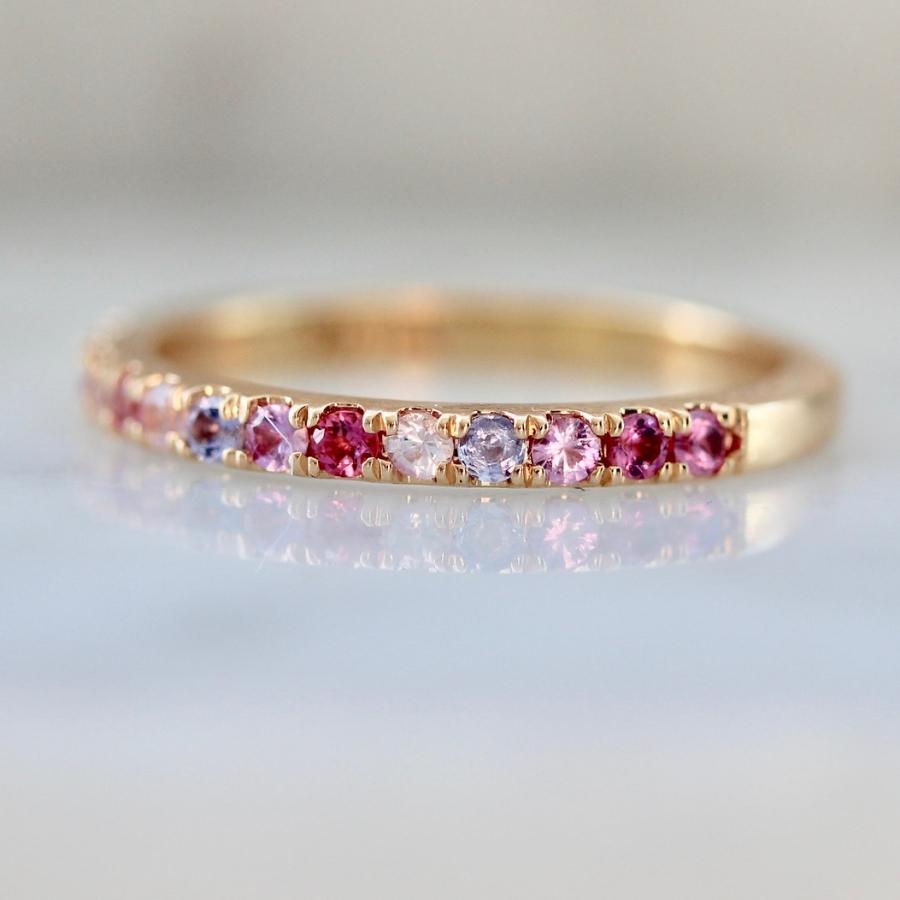 Funfetti Round Brilliant Cut Gemstone Medley Band