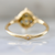 Sanctuary Teal Trillion Cut Sapphire Ring