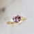 Lucia Purple Spinel and Diamond Ring