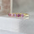 Blossom Pink Round Brilliant Cut Sapphire & Spinel Band