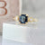 Roman Holiday Blue-Violet Radiant Cut Sapphire Ring