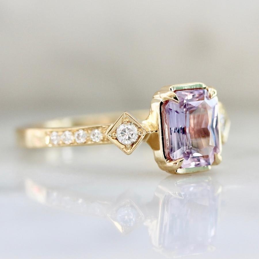 
            Heartbreaker Pink Radiant Cut Sapphire Ring