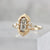 Marisol Salt & Pepper Oval Rose Cut Diamond Ring