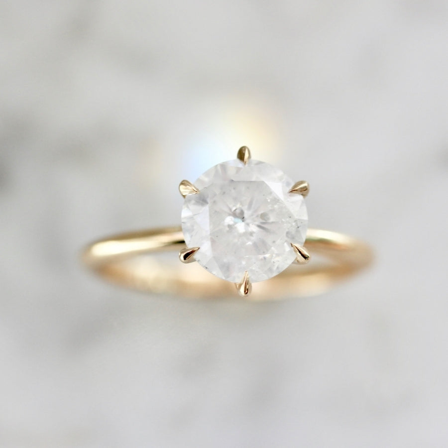 Vena Amoris 2.02 Carat Icy Round Brilliant Cut Diamond Ring