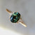 1.63 Carat Mirella Teal Oval Cut Sapphire Ring