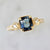 Roman Holiday Blue-Violet Radiant Cut Sapphire Ring
