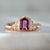 Party At My House Magenta Shield Cut Sapphire Ring
