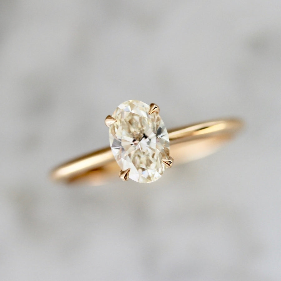 Reims Champagne Oval Cut Diamond Ring