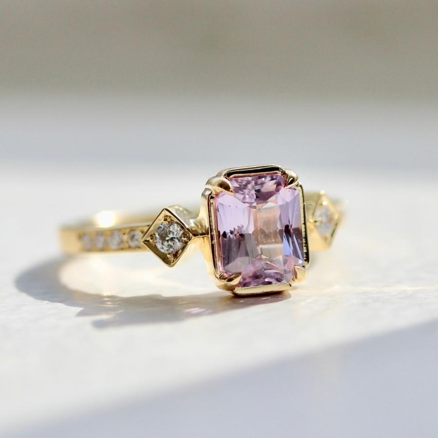 
            Heartbreaker Pink Radiant Cut Sapphire Ring