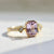 Heartbreaker Pink Radiant Cut Sapphire Ring