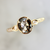 Janine Oval Rose Cut Salt & Pepper Diamond Ring