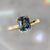 Baja Babe Light Teal Radiant Cut Sapphire Ring