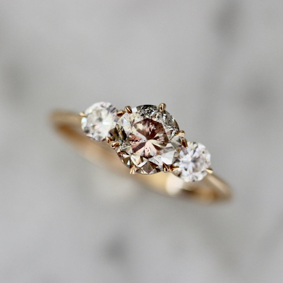 Champagne salt and pepper diamond Clearance