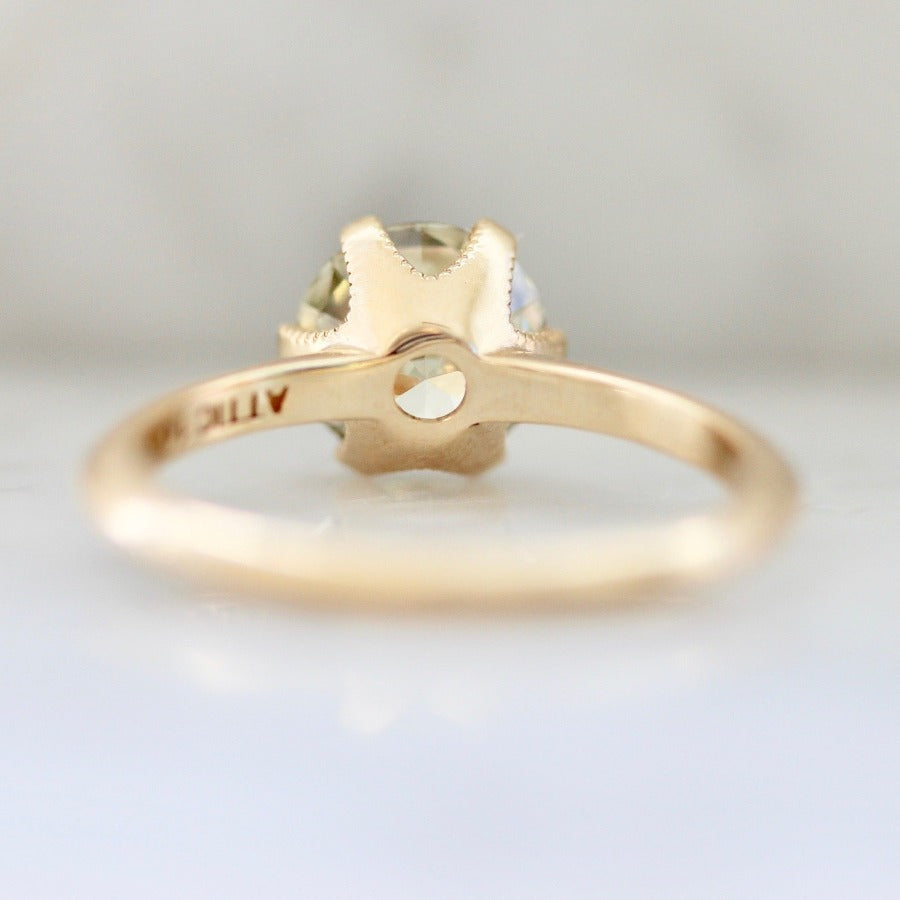 Kissing Sunlight Round Cut Diamond Ring