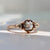 Cosmos Salt & Pepper Round Rose Cut Diamond Ring