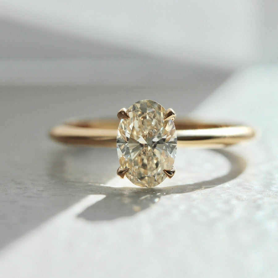Reims Champagne Oval Cut Diamond Ring