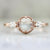Love Potion Round Rose Cut Moonstone Ring