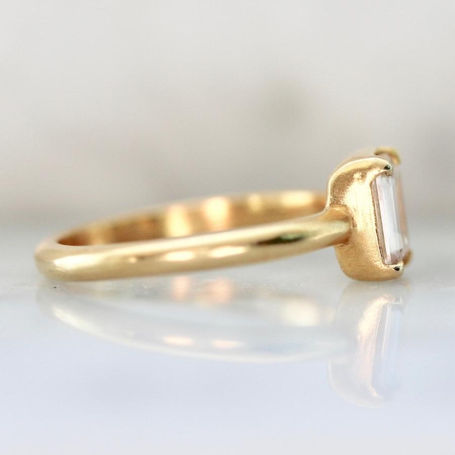 Esmee Champagne Rectangle Step Cut Diamond Ring