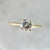 .96 Carat Stella Salt & Pepper Round Brilliant Cut Diamond Ring