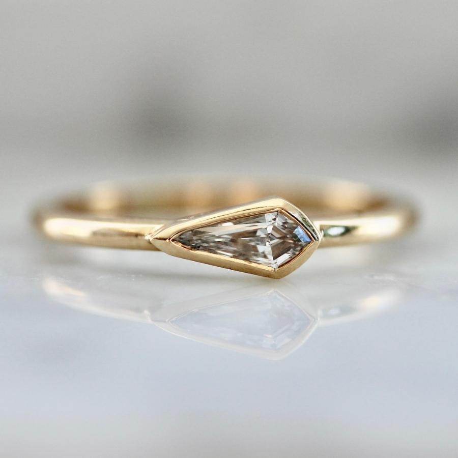 After Hours White Kite Cut Diamond Ring