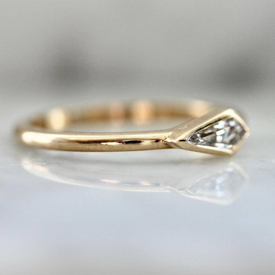 After Hours White Kite Cut Diamond Ring