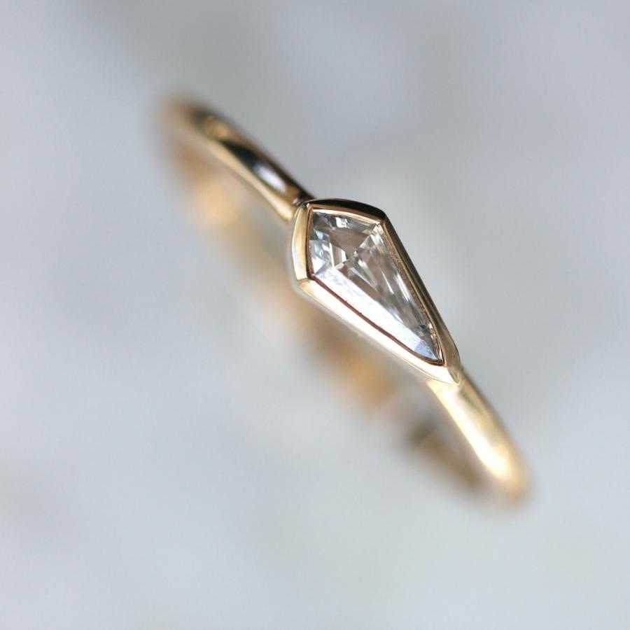 After Hours White Kite Cut Diamond Ring