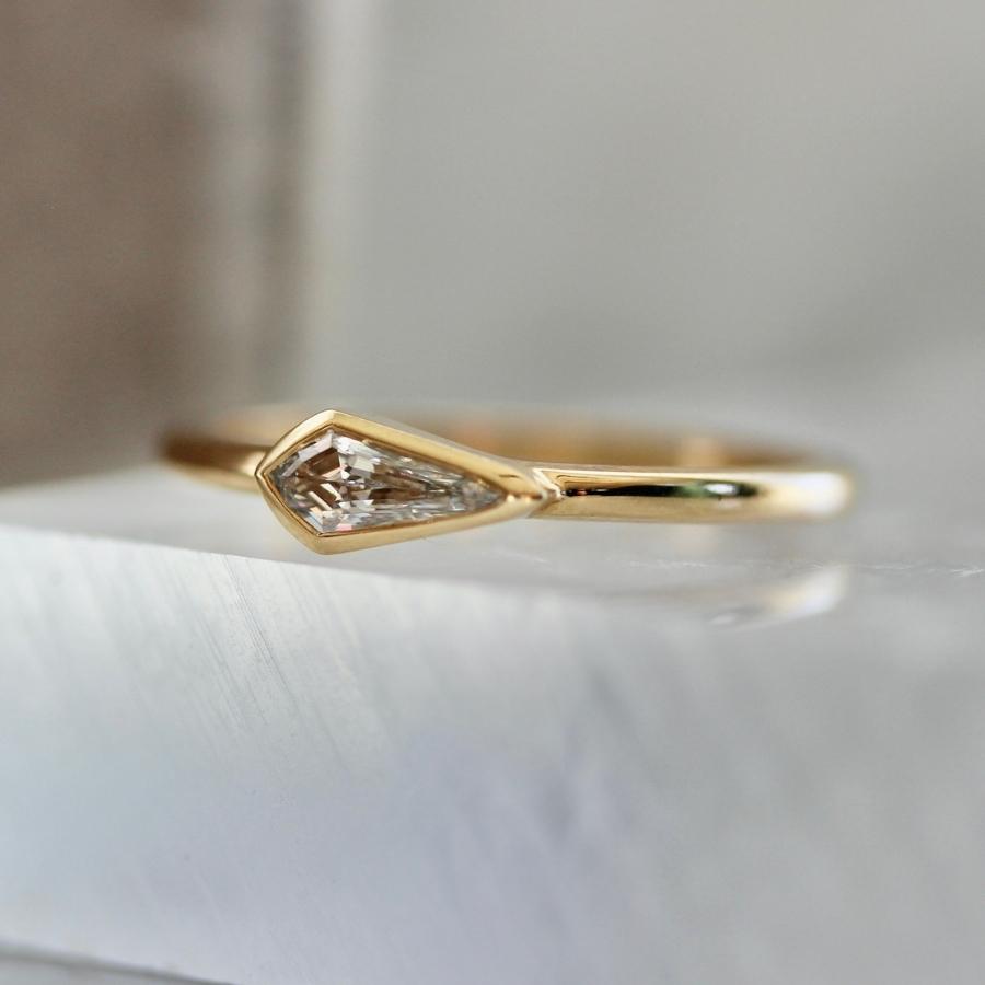 After Hours White Kite Cut Diamond Ring
