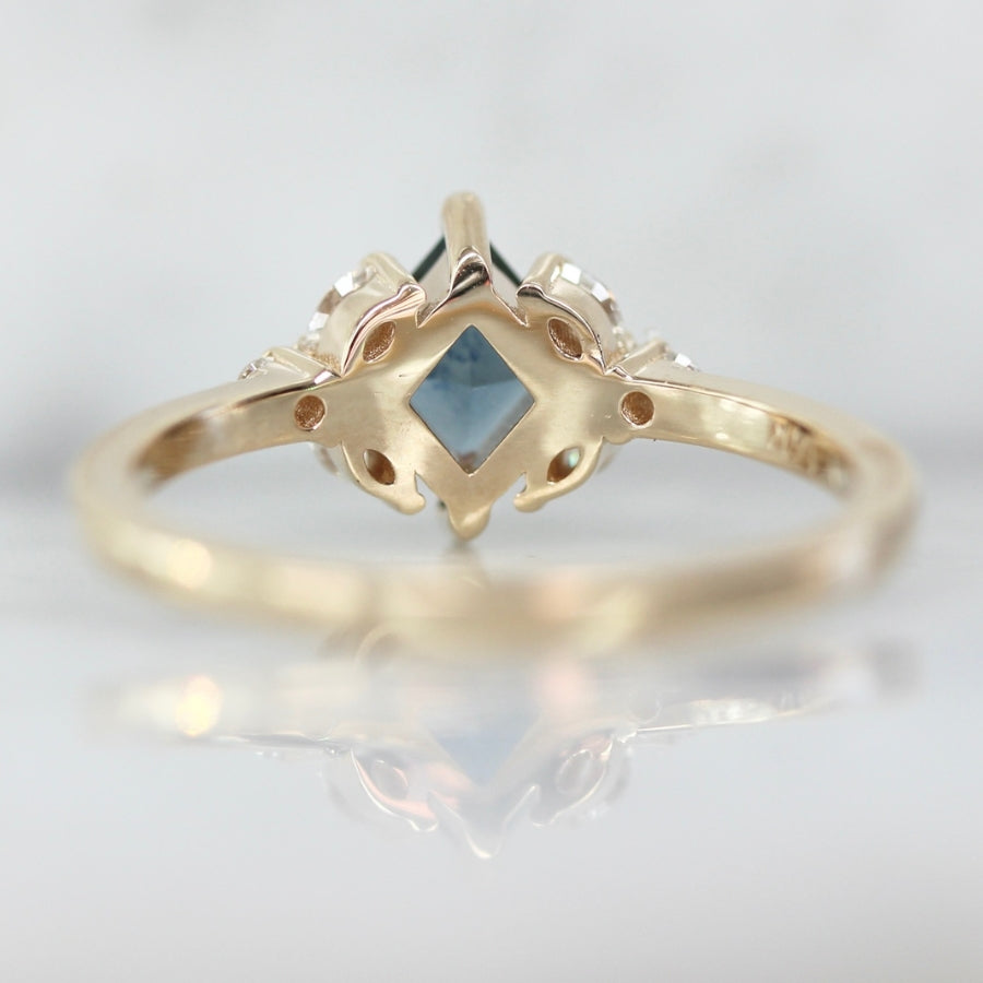 
            Alina Teal Kite Cut Montana Sapphire Ring