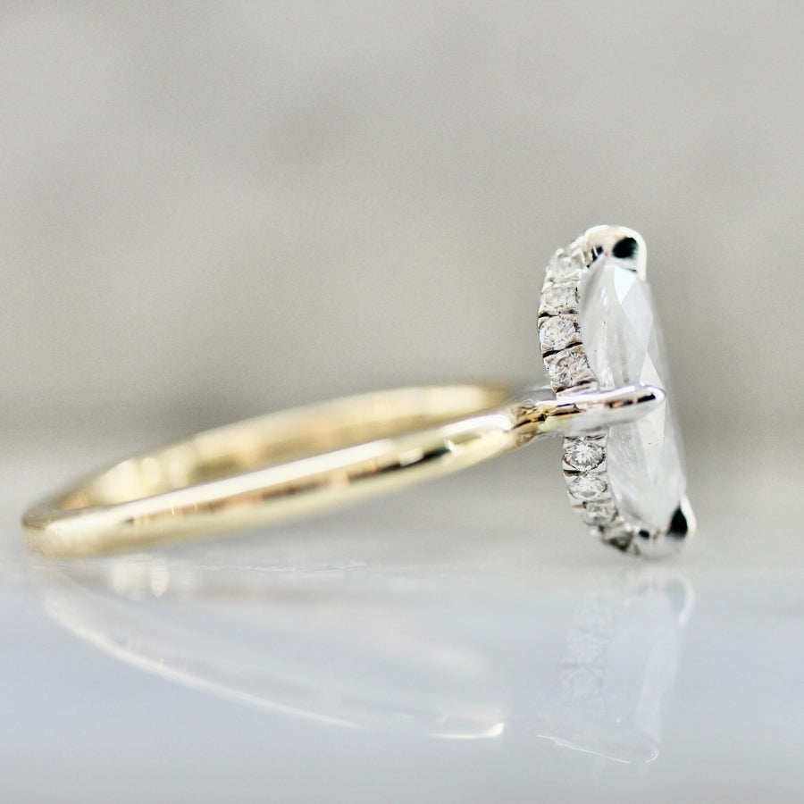 Andromeda Icy Oval Cut Diamond Ring