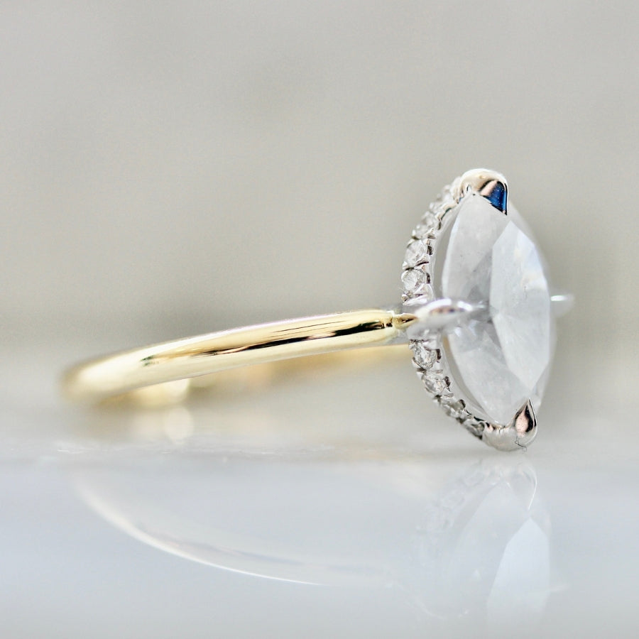 Andromeda Icy Oval Cut Diamond Ring