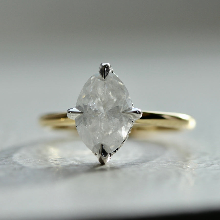 Andromeda Icy Oval Cut Diamond Ring
