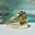 Azulejos Teal Emerald Cut Sapphire Ring