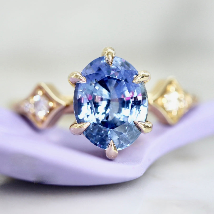 
            Big Bang Blue Oval Cut Sapphire Ring