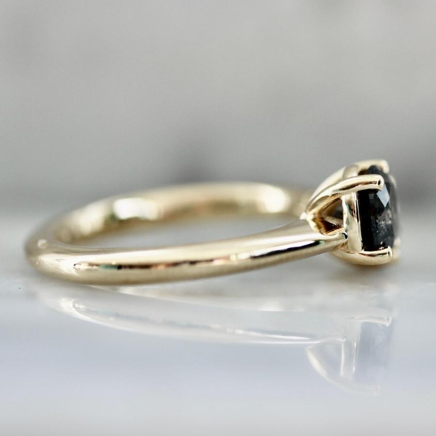 Black Swan Salt and Pepper Moi et Toi Diamond Ring