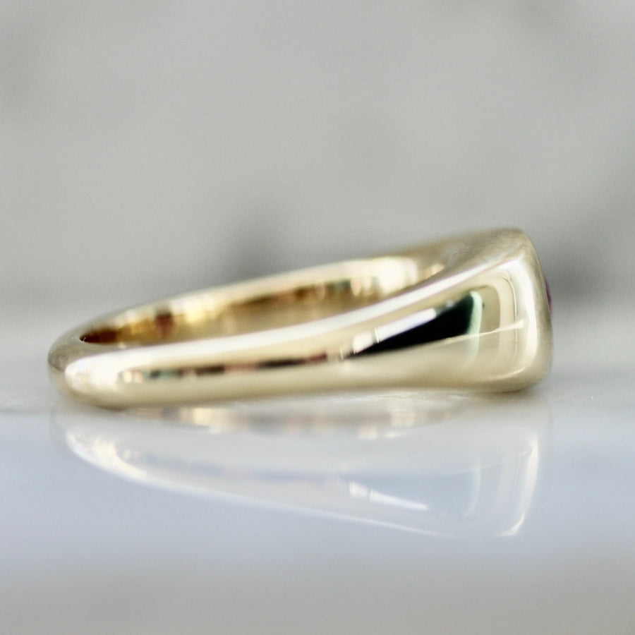 Bubblegum Heart Pink Sapphire Ring