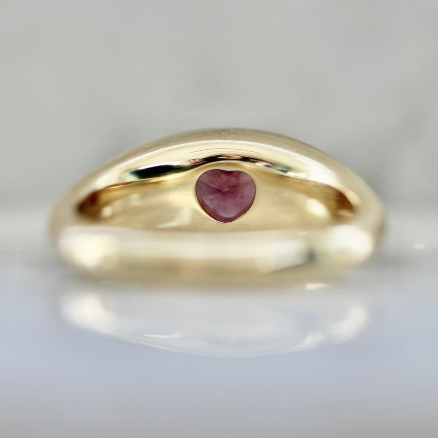 
            Bubblegum Heart Pink Sapphire Ring