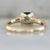 Bunny Slope Teal Cushion Cut Sapphire Ring