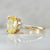 Buttercup Yellow Oval Cut Sapphire Ring