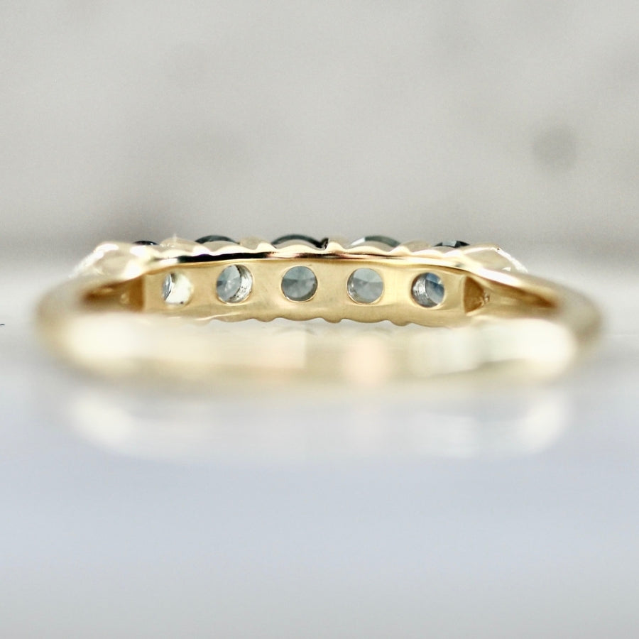 Carte Blanche Round Brilliant Cut Sapphire Band