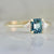 Casablanca Blue Emerald Cut Sapphire Ring