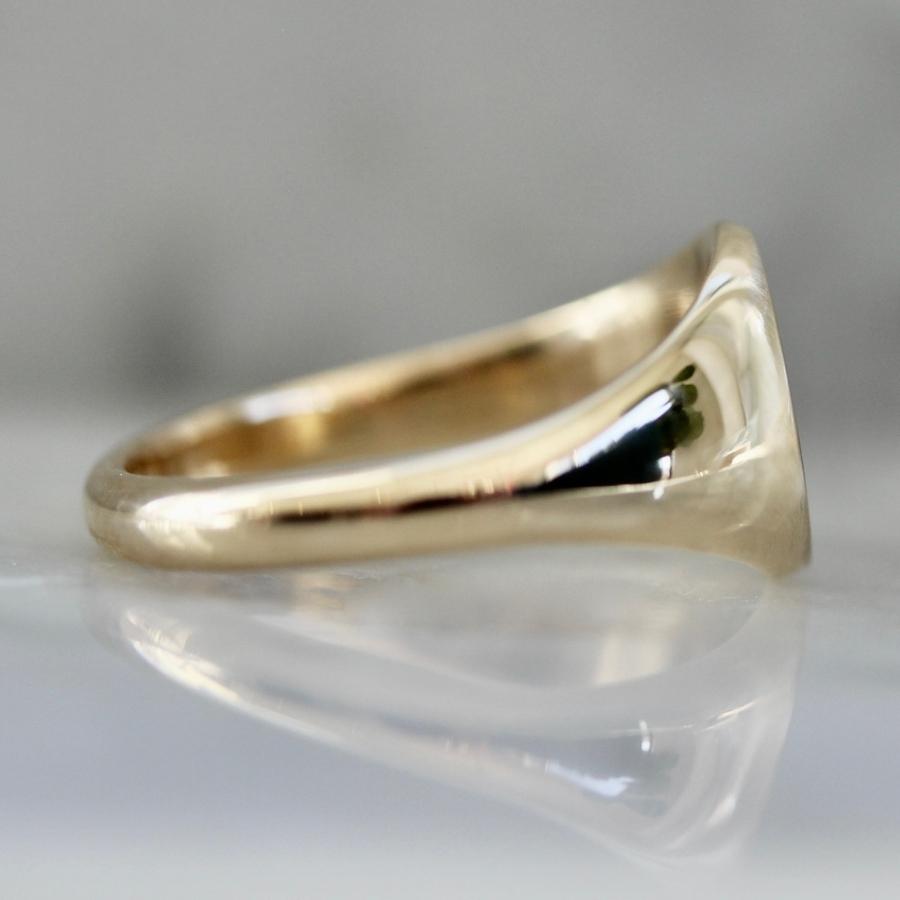 Champagne Glasses Engraved Signet Ring
