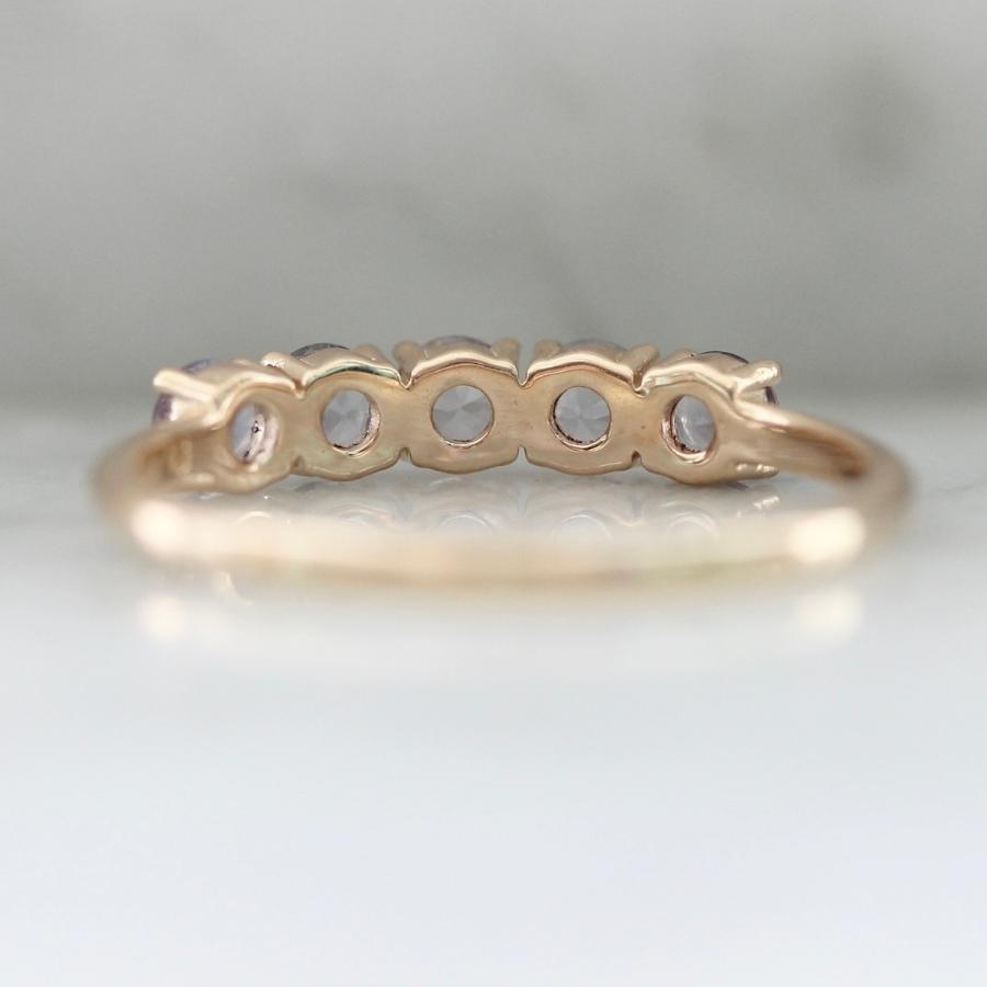 Check Please Light Purple Round Brilliant Cut Spinel Band