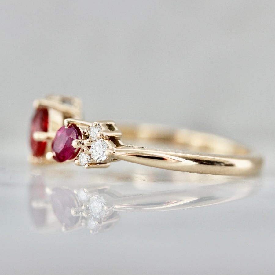 Cherry Pick Toi et Moi Gemstone Ring