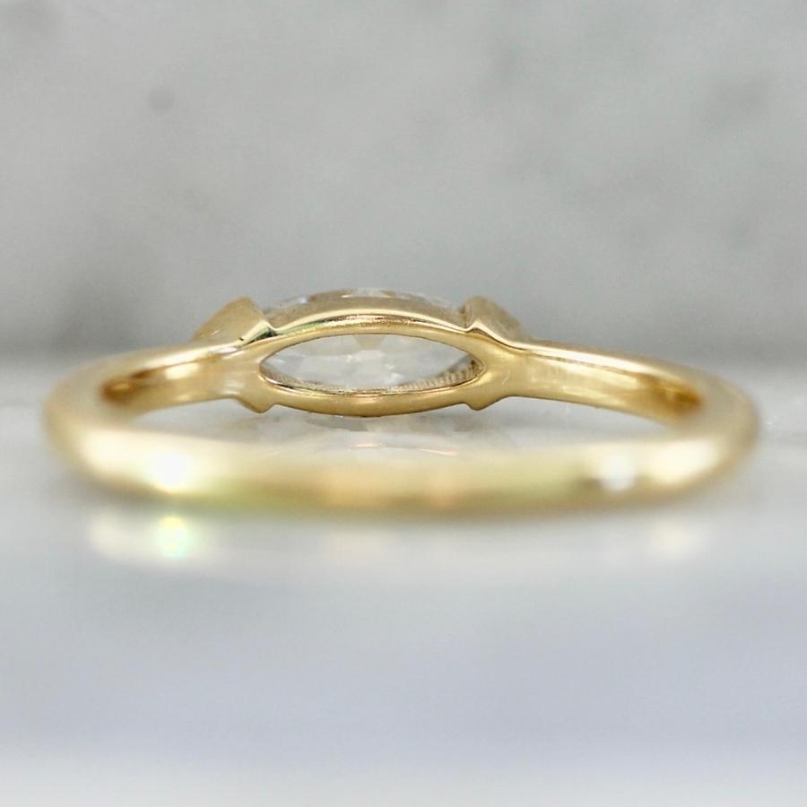 Disco Nights White Moval Cut Diamond Ring