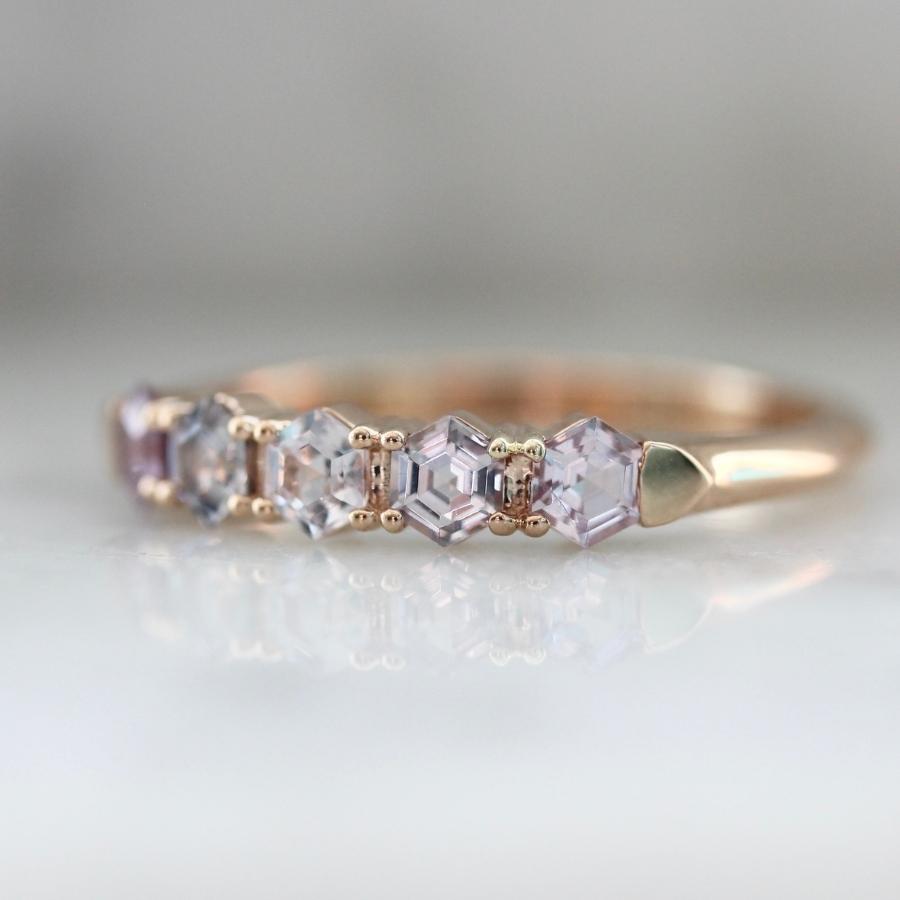 Double Take Hexagon Cut Spinel Band