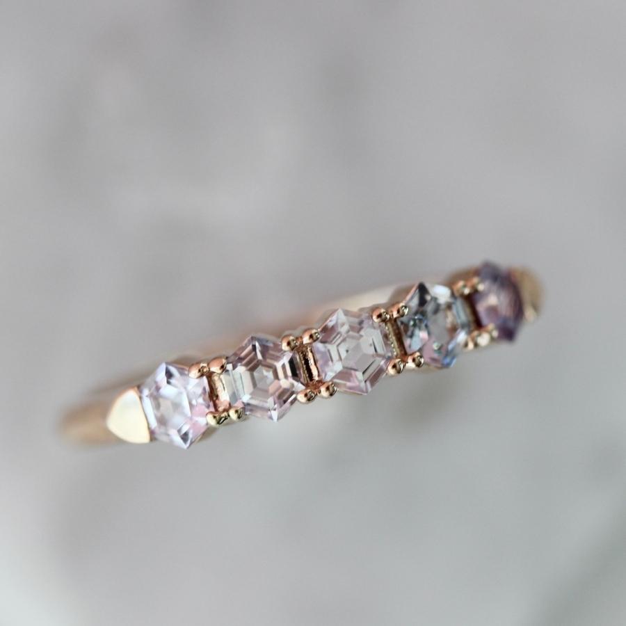 Double Take Hexagon Cut Spinel Band